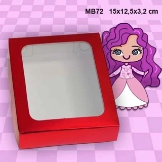 Embalagem MB72 em papel Branco/Kraft e Colorido - 15x12,5x3,5 cm - Pacote com 10 unidades