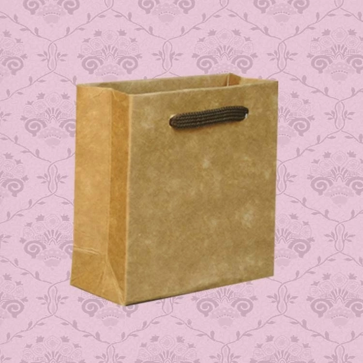 Sacola MS10 em papel Lisa Kraft 250GR - 10x4x10 cm - Pacote com 10 unidades