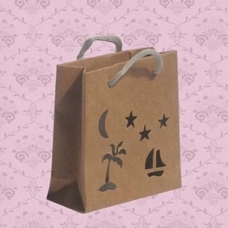 Sacola MS14 em papel Kraft Painel 250GR - 12x5,5x13,5 cm- Pacotes com 10 unidades