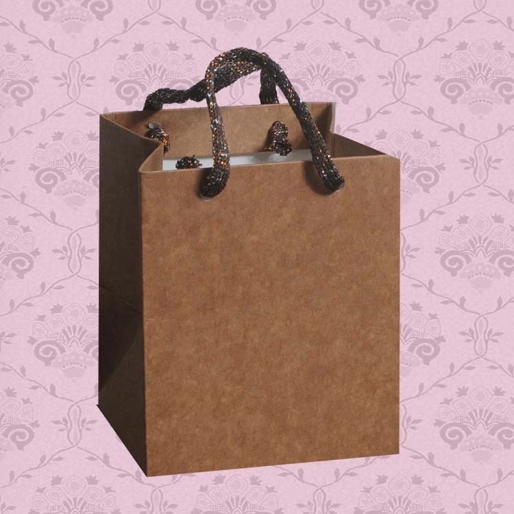 Sacola MS32 em papel Lisa Kraft 276GR ou em papel Branco- 10x10x12 cm- Pacotes com 10 unidades
