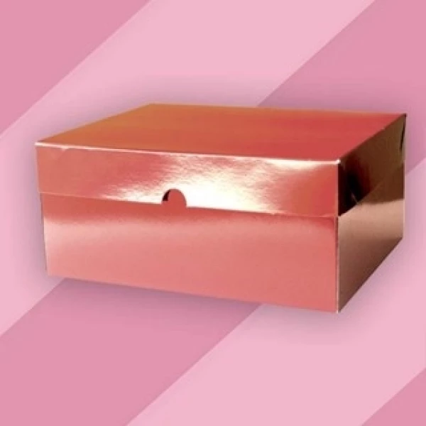 Embalagem M53 em papel Laminado Vermelho, Verde, Rose Gold, Ouro, Prata, Bronze e Papel Kraft - 23,5x17,4x11 cm - Pacote com 10 unidades