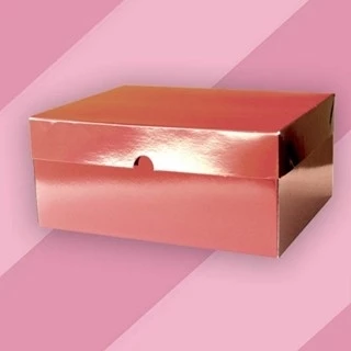 Embalagem M53 em papel Laminado Vermelho, Verde, Rose Gold, Ouro, Prata, Bronze e Papel Kraft - 23,5x17,4x11 cm - Pacote com 10 unidades