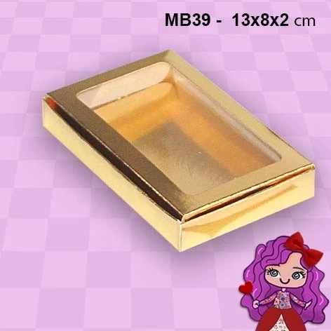 Embalagem para Presente MB39 em papel laminado Colorido - 13x08x02cm - Pacote com 10 unidades