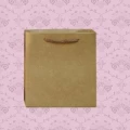 Sacola MS14 em papel Lisa Kraft 250GR- 12x5,5x13,5 cm - Pacote com 10 unidades